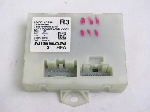 VARIOUS CONTROL UNITS OEM N. 284G0-4BA3A SPARE PART USED CAR NISSAN X-TRAIL T32 R MK3 R (DAL 2017)  DISPLACEMENT DIESEL 1,6 YEAR OF CONSTRUCTION 2018