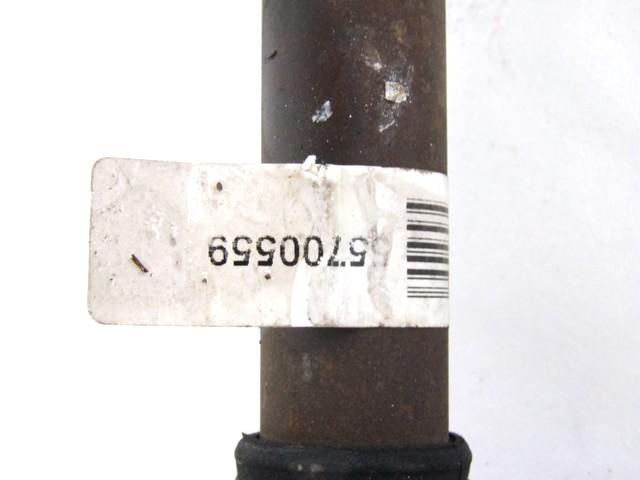 EXCHANGE OUTPUT SHAFT, RIGHT FRONT OEM N. 55700559 SPARE PART USED CAR FIAT PUNTO EVO 199 (2009 - 2012)   DISPLACEMENT BENZINA/METANO 1,4 YEAR OF CONSTRUCTION 2012