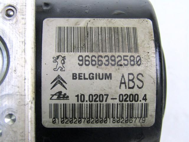 HYDRO UNIT DXC OEM N. 9666392580 SPARE PART USED CAR CITROEN C3 MK2 SC (2009 - 2016)  DISPLACEMENT BENZINA/GPL 1,4 YEAR OF CONSTRUCTION 2010