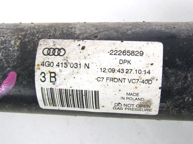 LEFT FRONT SPRING STRUT OEM N. 4G0413031N SPARE PART USED CAR AUDI A6 C7 BER/SW (2011 - 2018) DISPLACEMENT DIESEL 2 YEAR OF CONSTRUCTION 2014