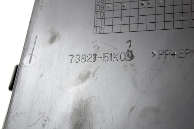 GLOVE BOX OEM N. 73823-51K01 SPARE PART USED CAR SUZUKI SPLASH EX (03-2008/05-2012) DISPLACEMENT BENZINA/GPL 1,2 YEAR OF CONSTRUCTION 2009