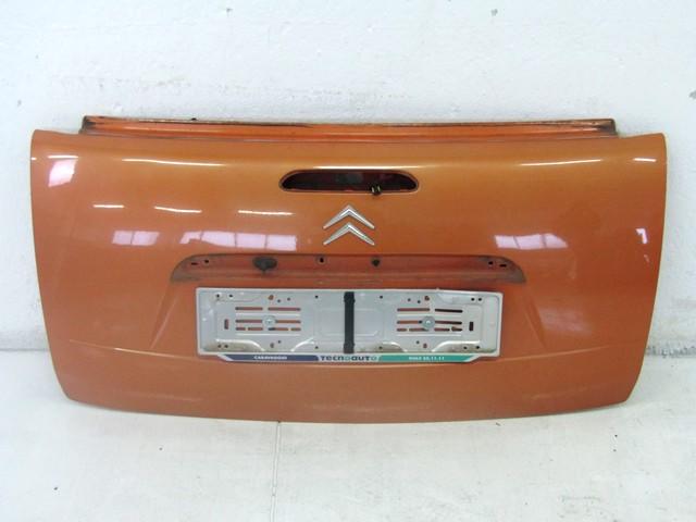 TRUNK LID OEM N. 8701AN SPARE PART USED CAR CITROEN C3 / PLURIEL MK1 (2002 - 09/2005)  DISPLACEMENT BENZINA 1,6 YEAR OF CONSTRUCTION 2004
