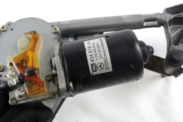 WINDSHIELD WIPER MOTOR OEM N. A2038200342 SPARE PART USED CAR MERCEDES CLASSE CLK W209 C209 COUPE A209 CABRIO (2002 - 2010) DISPLACEMENT DIESEL 2,7 YEAR OF CONSTRUCTION 2003