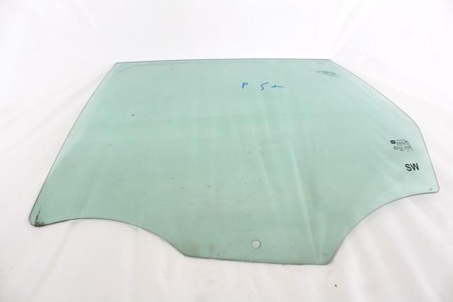 DOOR WINDOW, TINTED GLASS, REAR LEFT OEM N. 13265821 SPARE PART USED CAR OPEL ASTRA J P10 5P/3P/SW (2009 - 2015)  DISPLACEMENT DIESEL 1,7 YEAR OF CONSTRUCTION 2013