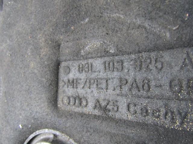 "COVER, ACOUSTIC	 OEM N. 03L103025AB SPARE PART USED CAR AUDI A4 B8 8K2 BER/SW/CABRIO (2007 - 11/2015)  DISPLACEMENT DIESEL 2 YEAR OF CONSTRUCTION 2010"