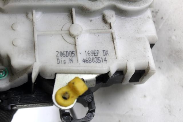 CENTRAL REAR RIGHT DOOR LOCKING OEM N. 46803514 SPARE PART USED CAR FIAT PANDA 169 (2003 - 08/2009)  DISPLACEMENT BENZINA 1,2 YEAR OF CONSTRUCTION 2006