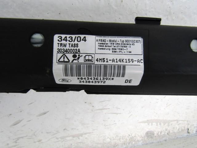 HEAD AIRBAG, LEFT OEM N. 4M51-A14K159-AC SPARE PART USED CAR FORD FOCUS DA HCP DP MK2 BER/SW (2005 - 2008)  DISPLACEMENT DIESEL 1,6 YEAR OF CONSTRUCTION 2005