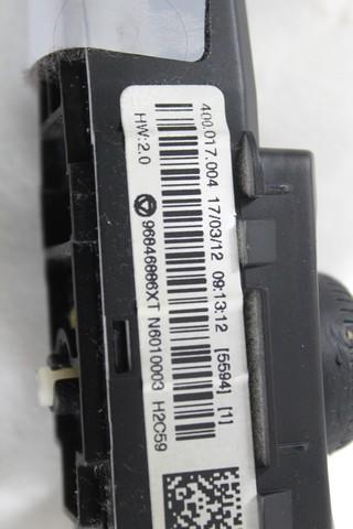 AIR CONDITIONING CONTROL OEM N. 96846886XT SPARE PART USED CAR PEUGEOT 5008 0U 0E MK1 (2009 - 2013)  DISPLACEMENT DIESEL 1,6 YEAR OF CONSTRUCTION 2012