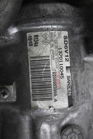 AIR-CONDITIONER COMPRESSOR OEM N. 8200953359 SPARE PART USED CAR RENAULT CLIO BR0//1 CR0/1 KR0/1 MK3 R (05/2009 - 2013)  DISPLACEMENT DIESEL 1,5 YEAR OF CONSTRUCTION 2011