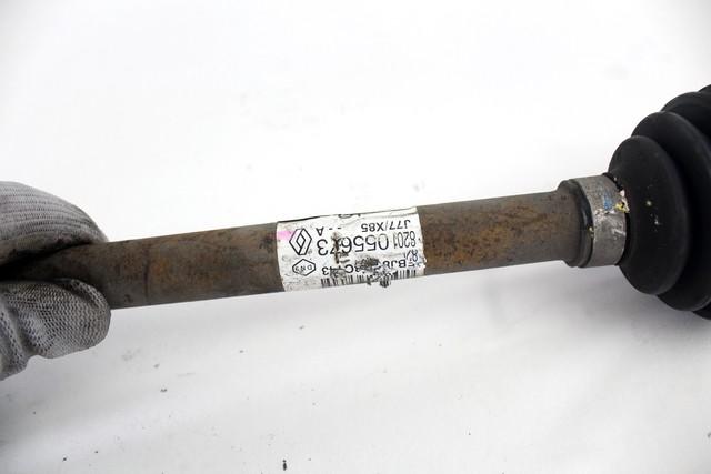 EXCHANGE OUTPUT SHAFT, RIGHT FRONT OEM N. 8201055673 SPARE PART USED CAR RENAULT CLIO BR0//1 CR0/1 KR0/1 MK3 R (05/2009 - 2013)  DISPLACEMENT DIESEL 1,5 YEAR OF CONSTRUCTION 2011