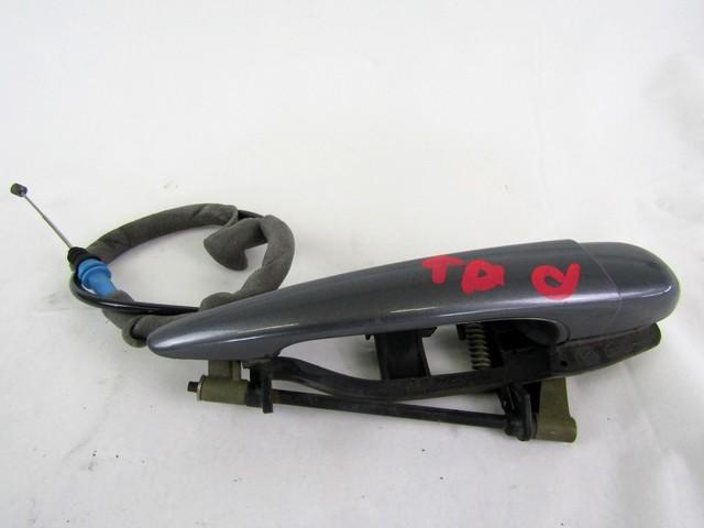 RIGHT REAR DOOR HANDLE OEM N. 51217002272 SPARE PART USED CAR BMW SERIE 3 E46 BER/SW/COUPE/CABRIO LCI R (2002 - 2005)  DISPLACEMENT DIESEL 2 YEAR OF CONSTRUCTION 2002