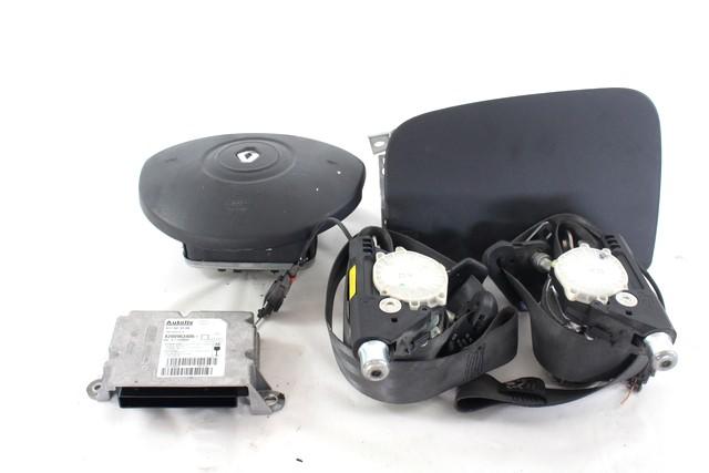 KIT COMPLETE AIRBAG OEM N. 34774 KIT AIRBAG COMPLETO SPARE PART USED CAR RENAULT CLIO BR0//1 CR0/1 KR0/1 MK3 R (05/2009 - 2013)  DISPLACEMENT DIESEL 1,5 YEAR OF CONSTRUCTION 2011