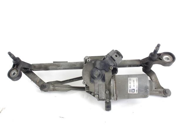 WINDSHIELD WIPER MOTOR OEM N. 13182340 SPARE PART USED CAR OPEL CORSA D S07 (2006 - 2011)  DISPLACEMENT BENZINA 1,2 YEAR OF CONSTRUCTION 2006