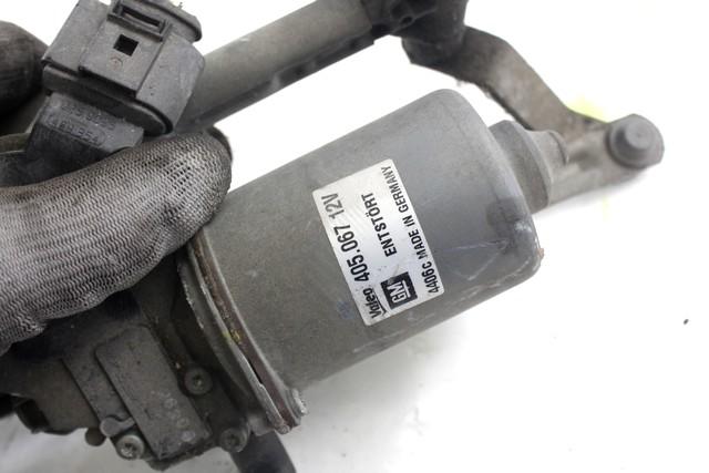 WINDSHIELD WIPER MOTOR OEM N. 13182340 SPARE PART USED CAR OPEL CORSA D S07 (2006 - 2011)  DISPLACEMENT BENZINA 1,2 YEAR OF CONSTRUCTION 2006