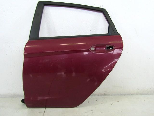 DOOR LEFT REAR  OEM N. 1692503 SPARE PART USED CAR FORD FIESTA CB1 CNN MK6 (09/2008 - 11/2012)  DISPLACEMENT BENZINA/GPL 1,4 YEAR OF CONSTRUCTION 2009
