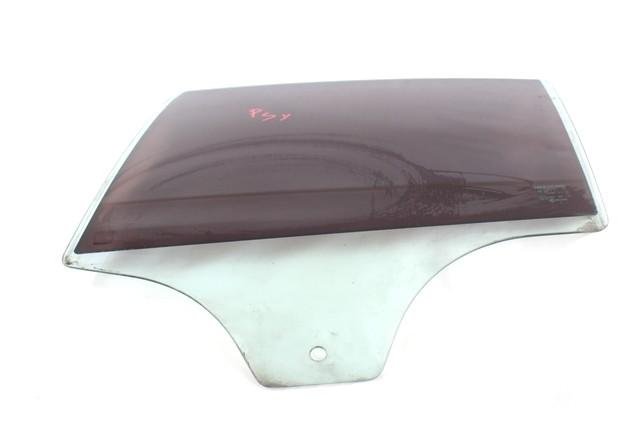 DOOR WINDOW, TINTED GLASS, REAR LEFT OEM N. 13188526 SPARE PART USED CAR OPEL CORSA D S07 (2006 - 2011)  DISPLACEMENT BENZINA 1,2 YEAR OF CONSTRUCTION 2006
