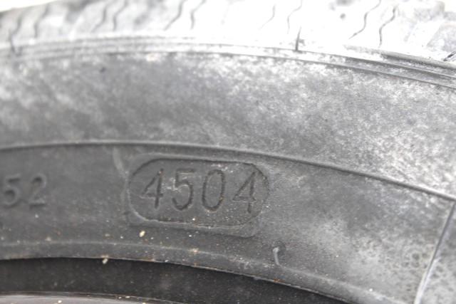 SPARE WHEEL OEM N. 8970 RUOTINO DI SCORTA SPARE PART USED CAR FIAT SEICENTO 600 187 MK2 (1998 - 04/2005) DISPLACEMENT BENZINA 1,1 YEAR OF CONSTRUCTION 2005