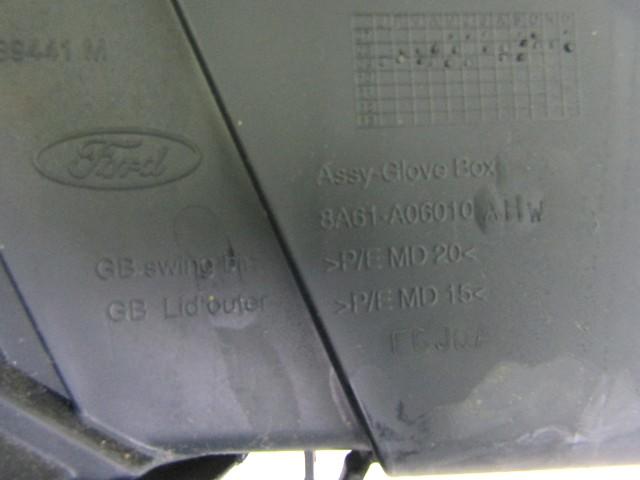 GLOVE BOX OEM N. 8A61-A06010-AHW SPARE PART USED CAR FORD FIESTA CB1 CNN MK6 (09/2008 - 11/2012)  DISPLACEMENT BENZINA/GPL 1,4 YEAR OF CONSTRUCTION 2009