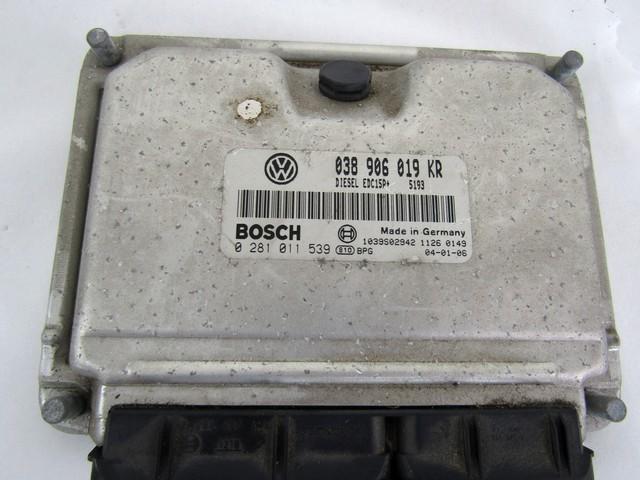 KIT ACCENSIONE AVVIAMENTO OEM N. 17122 KIT ACCENSIONE AVVIAMENTO SPARE PART USED CAR VOLKSWAGEN NEW BEETLE 9C1 1C1 1Y7 (1999 - 2006)  DISPLACEMENT DIESEL 1,9 YEAR OF CONSTRUCTION 2004