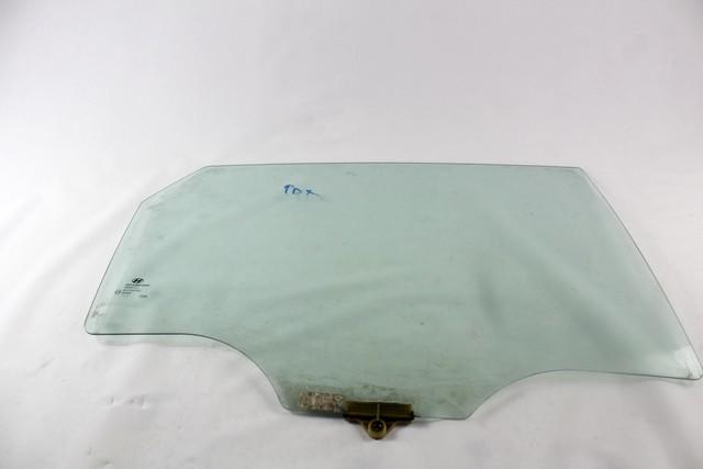 DOOR WINDOW, TINTED GLASS, REAR RIGHT OEM N. 834102L210 SPARE PART USED CAR HYUNDAI I30 FD MK1 (2007 - 2011) DISPLACEMENT DIESEL 1,6 YEAR OF CONSTRUCTION 2010