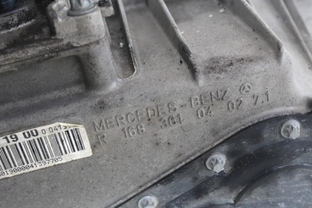 MANUAL TRANSMISSION OEM N. A1683601900 CAMBIO MECCANICO SPARE PART USED CAR MERCEDES CLASSE A W168 5P V168 3P 168.031 168.131 (1997 - 2000)  DISPLACEMENT DIESEL 1,7 YEAR OF CONSTRUCTION 2000