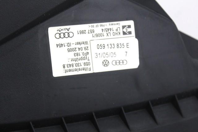 NTAKE SILENCER OEM N. 059133835E SPARE PART USED CAR AUDI A6 C6 4F2 4FH 4F5 BER/SW/ALLROAD (07/2004 - 10/2008)  DISPLACEMENT DIESEL 3 YEAR OF CONSTRUCTION 2005
