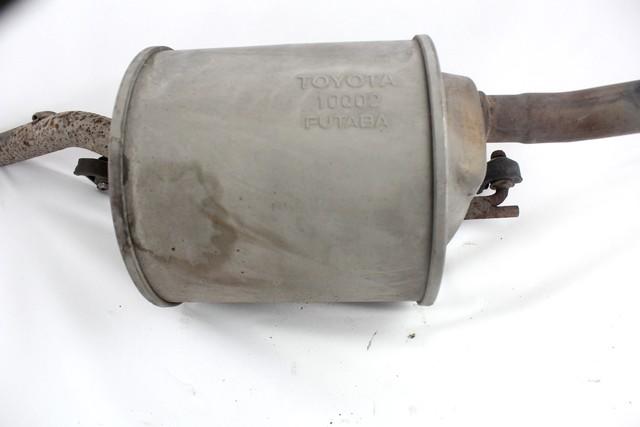 REAR SILENCER OEM N. 174300Q020 SPARE PART USED CAR TOYOTA YARIS P9 MK2 R (2009 - 2011) DISPLACEMENT BENZINA 1 YEAR OF CONSTRUCTION 2010