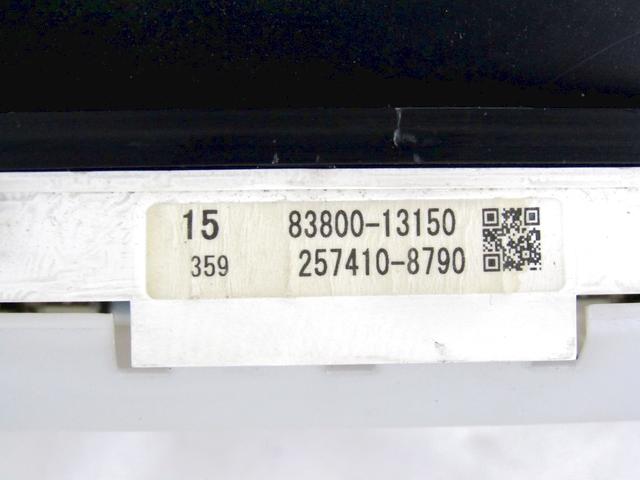 INSTRUMENT CLUSTER / INSTRUMENT CLUSTER OEM N. 83800-13150 SPARE PART USED CAR TOYOTA COROLLA VERSO E12 (2001 - 2004)  DISPLACEMENT DIESEL 2 YEAR OF CONSTRUCTION 2002