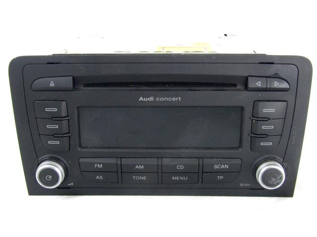 RADIO CD / AMPLIFIER / HOLDER HIFI SYSTEM OEM N. 8P0035186AB SPARE PART USED CAR AUDI A3 MK2R 8P 8PA 8P1 (2008 - 2012) DISPLACEMENT DIESEL 2 YEAR OF CONSTRUCTION 2011