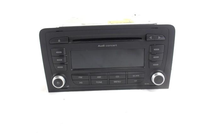 RADIO CD / AMPLIFIER / HOLDER HIFI SYSTEM OEM N. 8P0035186AB SPARE PART USED CAR AUDI A3 MK2R 8P 8PA 8P1 (2008 - 2012) DISPLACEMENT DIESEL 1,6 YEAR OF CONSTRUCTION 2010