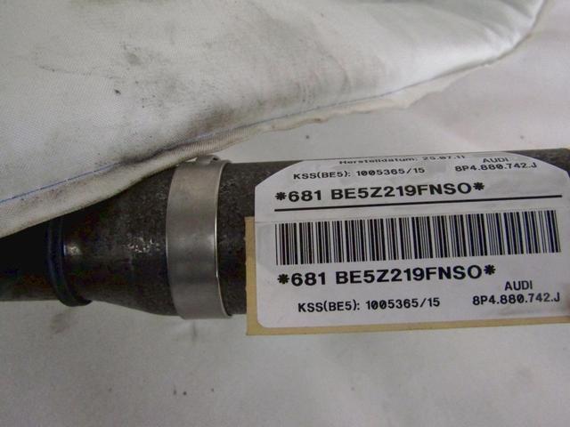 HEAD AIRBAG, RIGHT OEM N. 8P4880742J SPARE PART USED CAR AUDI A3 MK2R 8P 8PA 8P1 (2008 - 2012) DISPLACEMENT DIESEL 2 YEAR OF CONSTRUCTION 2011