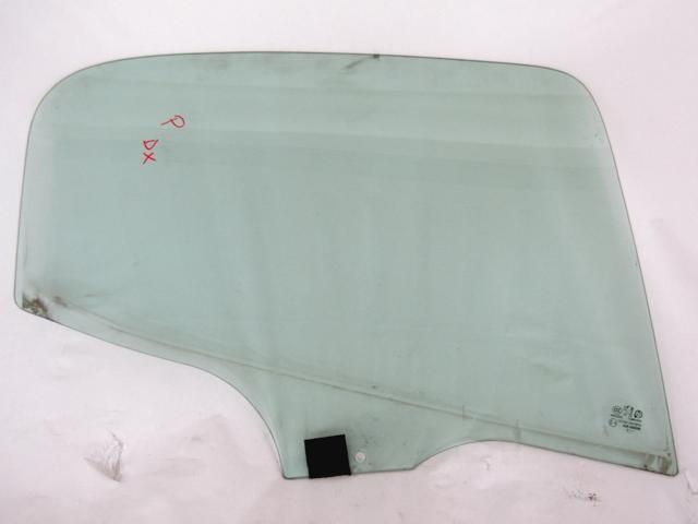 DOOR WINDOW, TINTED GLASS, REAR RIGHT OEM N. 9204H9 SPARE PART USED CAR PEUGEOT 206 PLUS T3E 2EK 2AC (2009 - 2012)  DISPLACEMENT BENZINA/GPL 1,1 YEAR OF CONSTRUCTION 2010