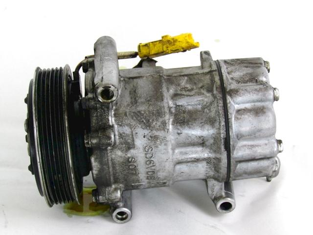 AIR-CONDITIONER COMPRESSOR OEM N. 9684480180 SPARE PART USED CAR PEUGEOT 206 PLUS T3E 2EK 2AC (2009 - 2012)  DISPLACEMENT BENZINA/GPL 1,1 YEAR OF CONSTRUCTION 2010