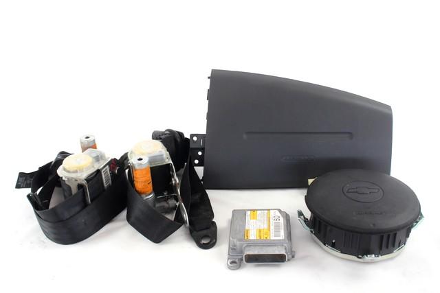 KIT COMPLETE AIRBAG OEM N. 503 KIT AIRBAG COMPLETO SPARE PART USED CAR CHEVROLET MATIZ (2005 - 2010)  DISPLACEMENT BENZINA/GPL 1 YEAR OF CONSTRUCTION 2008