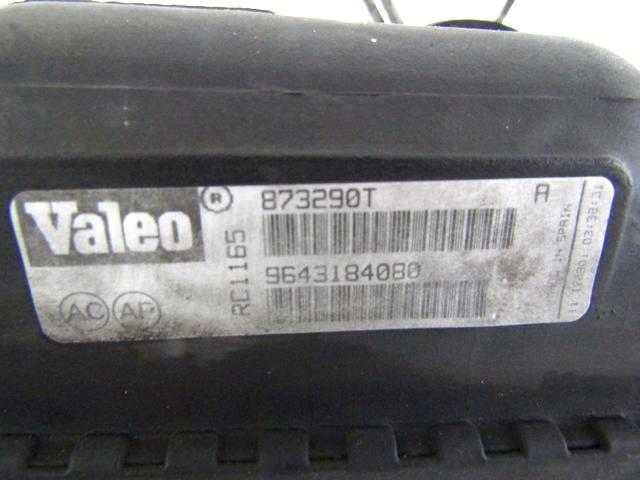 RADIATORS . OEM N. 9643184080 SPARE PART USED CAR PEUGEOT 206 / 206 CC 2A/C 2D 2E/K (1998 - 2003)  DISPLACEMENT BENZINA 2 YEAR OF CONSTRUCTION 2001