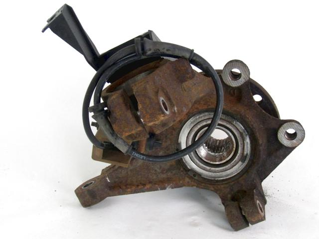 CARRIER, LEFT / WHEEL HUB WITH BEARING, FRONT OEM N. 364657 SPARE PART USED CAR PEUGEOT 206 / 206 CC 2A/C 2D 2E/K (1998 - 2003)  DISPLACEMENT BENZINA 2 YEAR OF CONSTRUCTION 2001