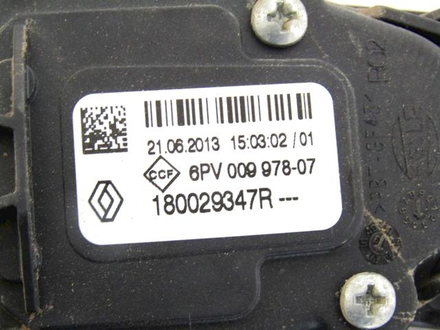 PEDALS & PADS  OEM N. 180029347R SPARE PART USED CAR RENAULT CLIO BH KH MK4 (2012 - 2019) DISPLACEMENT DIESEL 1,5 YEAR OF CONSTRUCTION 2013