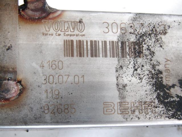 EXHAUST COOLER OEM N. 30637142 SPARE PART USED CAR VOLVO V70 MK2 285 (2000 - 2007)  DISPLACEMENT DIESEL 2,4 YEAR OF CONSTRUCTION 2003
