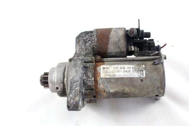 STARTER  OEM N. 02T911024N SPARE PART USED CAR SEAT IBIZA 6J5 6P1 MK4 R BER/SW (2012 -2017)  DISPLACEMENT BENZINA 1,2 YEAR OF CONSTRUCTION 2012