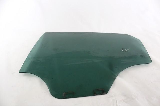 DOOR WINDOW, TINTED GLASS, REAR LEFT OEM N. 6J4845205B SPARE PART USED CAR SEAT IBIZA 6J5 6P1 MK4 R BER/SW (2012 -2017)  DISPLACEMENT BENZINA 1,2 YEAR OF CONSTRUCTION 2012