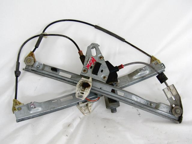 DOOR WINDOW LIFTING MECHANISM FRONT OEM N. 16678 SISTEMA ALZACRISTALLO PORTA ANTERIORE ELETTR SPARE PART USED CAR PEUGEOT 206 / 206 CC 2A/C 2D 2E/K (1998 - 2003)  DISPLACEMENT DIESEL 1,4 YEAR OF CONSTRUCTION 2002