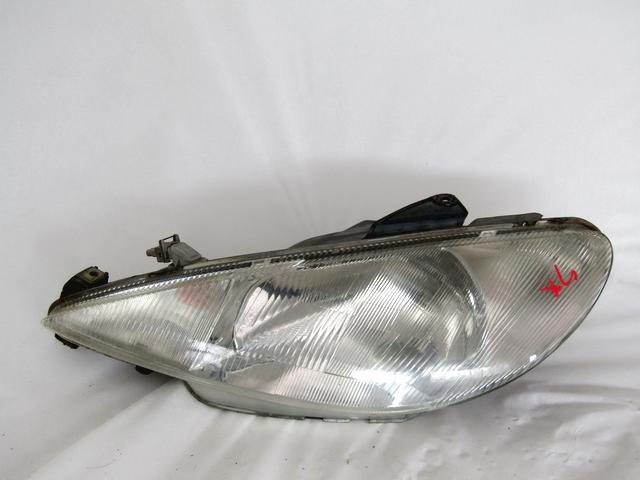 HEADLIGHT LEFT OEM N. 9640559580 SPARE PART USED CAR PEUGEOT 206 / 206 CC 2A/C 2D 2E/K (1998 - 2003)  DISPLACEMENT DIESEL 1,4 YEAR OF CONSTRUCTION 2002