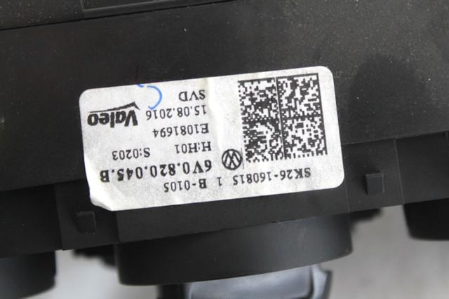 AIR CONDITIONING CONTROL OEM N. 6V0820045B SPARE PART USED CAR SKODA FABIA MK3 NJ3 NJ5 (DAL 2014) DISPLACEMENT BENZINA 1 YEAR OF CONSTRUCTION 2016