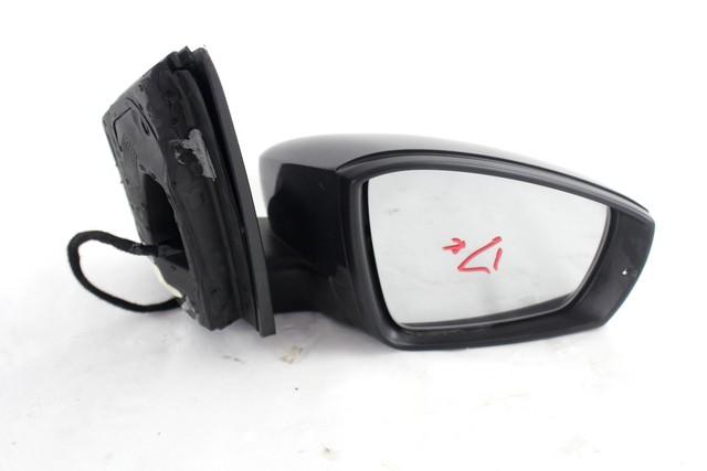 OUTSIDE MIRROR RIGHT . OEM N. 6C1857508A SPARE PART USED CAR VOLKSWAGEN POLO 6R1 6C1 R (DAL 02/2014)  DISPLACEMENT BENZINA 1 YEAR OF CONSTRUCTION 2016