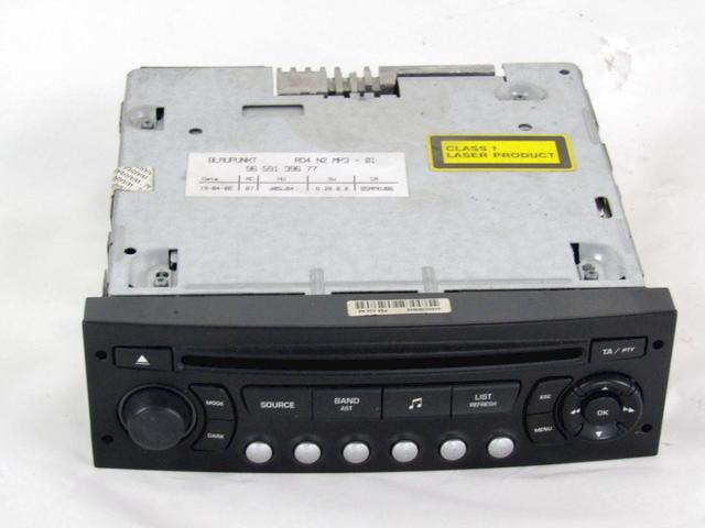 RADIO CD / AMPLIFIER / HOLDER HIFI SYSTEM OEM N. 9659139677 SPARE PART USED CAR CITROEN C4 MK1 / COUPE L LC (2004 - 08/2009)  DISPLACEMENT DIESEL 1,6 YEAR OF CONSTRUCTION 2006