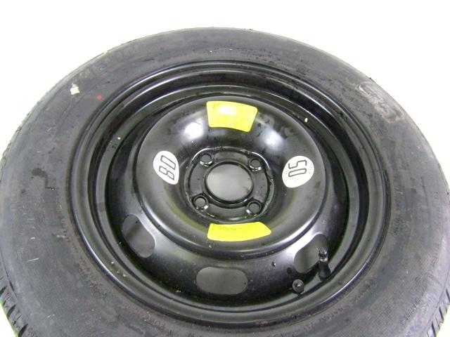 WHEEL & TYRE OEM N. 18344 RUOTINO DI SCORTA SPARE PART USED CAR CITROEN C4 MK1 / COUPE L LC (2004 - 08/2009)  DISPLACEMENT DIESEL 1,6 YEAR OF CONSTRUCTION 2006
