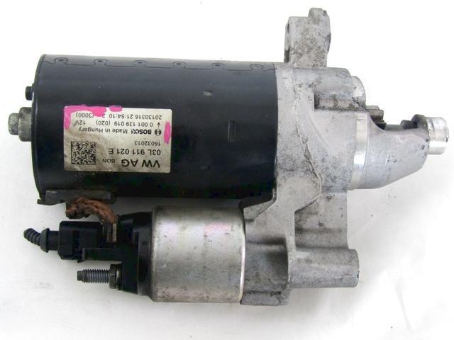 STARTER  OEM N. 03L911021E SPARE PART USED CAR AUDI A4 ALLROAD B8 8KH BER/SW (2009 - 2016) DISPLACEMENT DIESEL 2 YEAR OF CONSTRUCTION 2013