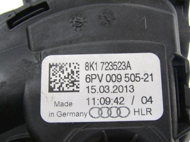 PEDALS & PADS  OEM N. 8K1723523A SPARE PART USED CAR AUDI A4 ALLROAD B8 8KH BER/SW (2009 - 2016) DISPLACEMENT DIESEL 2 YEAR OF CONSTRUCTION 2013