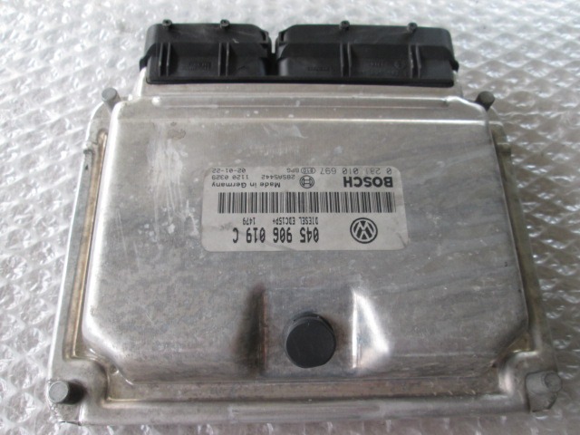 BASIC DDE CONTROL UNIT / INJECTION CONTROL MODULE . OEM N. 281010697 ORIGINAL PART ESED VOLKSWAGEN POLO (10/2001 - 2005) DIESEL 14  YEAR OF CONSTRUCTION 2002