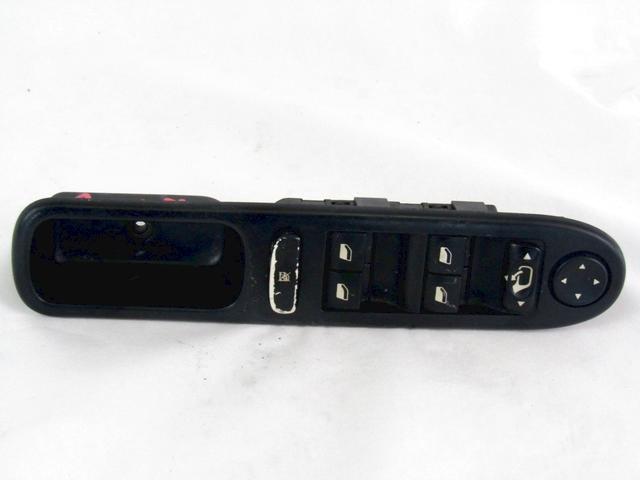 PUSH-BUTTON PANEL FRONT LEFT OEM N. 96498420XT SPARE PART USED CAR PEUGEOT 307 3A/B/C/E/H BER/SW/CABRIO (2001 - 2009)  DISPLACEMENT DIESEL 2 YEAR OF CONSTRUCTION 2006